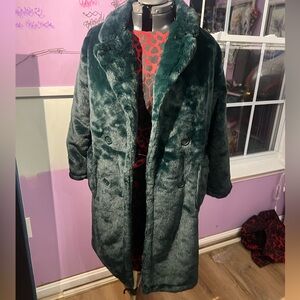 Jou Jou Macy’s Faux-Fur Double-Breasted Coat, Small